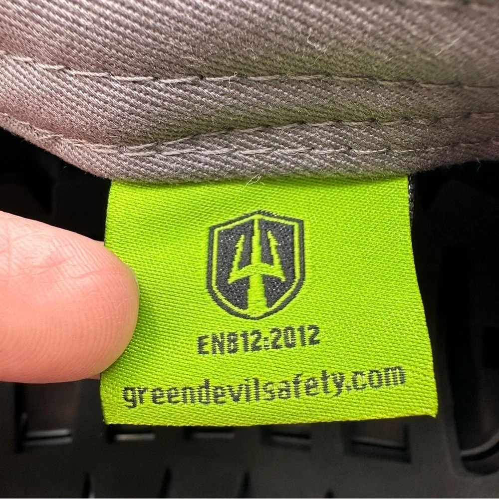 NEW Green Devil Safety Bump Cap Hat Dark Gray Maverick Sport